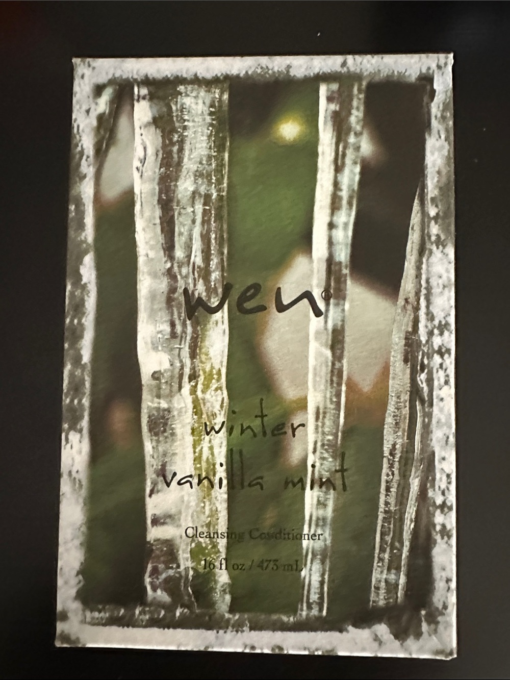 WEN Winter Vanilla Mint Wall Art Print - Green and White